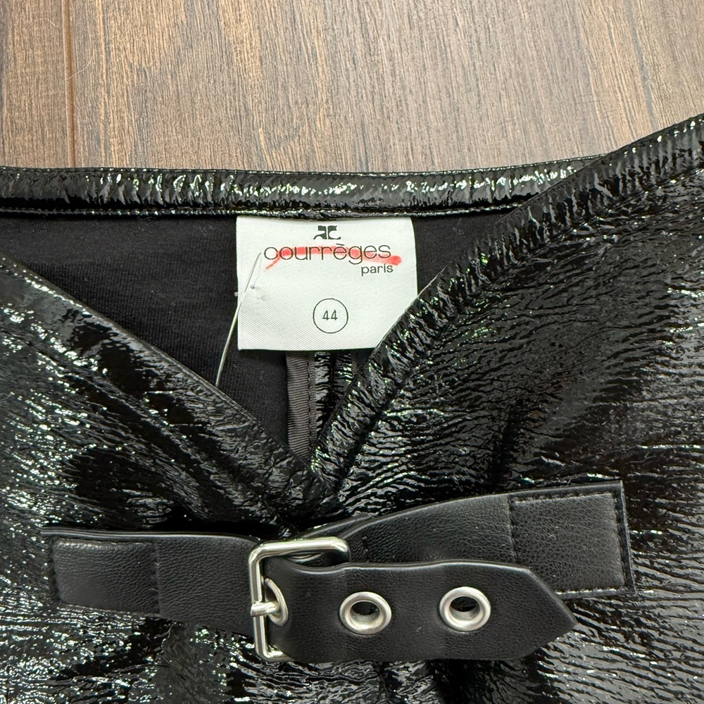 COURRÈGES Black Ellipse Miniskirt - Picture 8 of 8